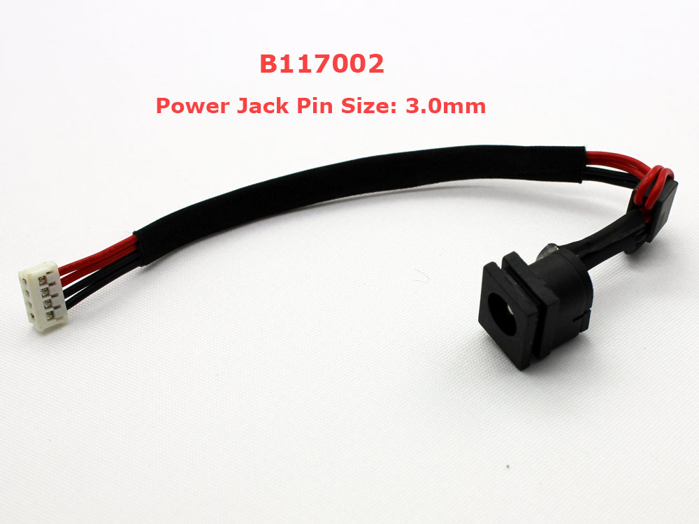 (image for) Toshiba Satellite M115 2.5mm 3.0mm Pin AC DC Power Jack Socket Connector Charging Port DC IN Cable Wire Harness